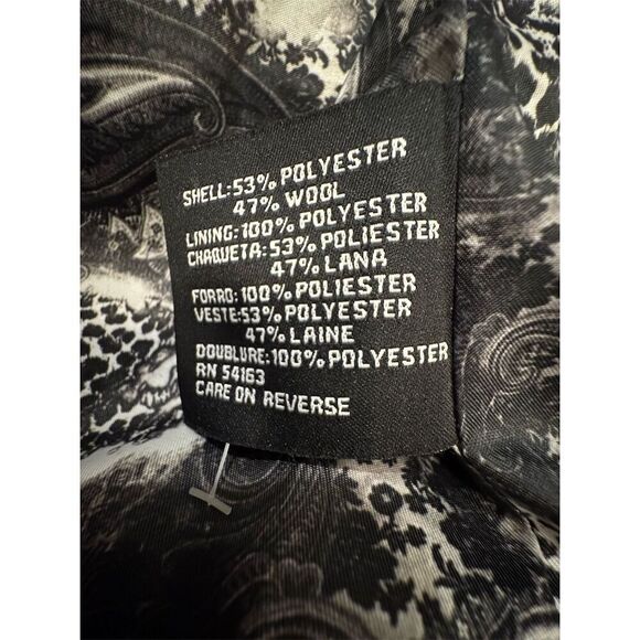 Guess Vintage Women's Double Breasted Trench Coat Black Size PXL Petite - Picture 14 of 16